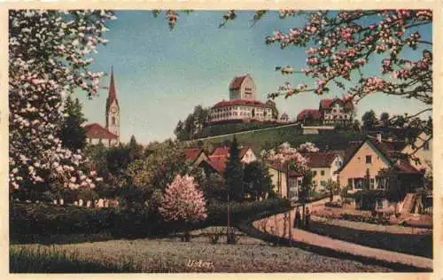 AK / Ansichtskarte  Uster_ZH Ansicht mit Kirche Baumbluete Stempel Regulierstelle Feldpost