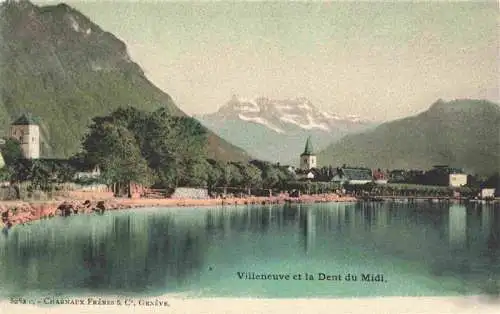 AK / Ansichtskarte  Villeneuve__Lac_Leman_VD et la Dent du Midi