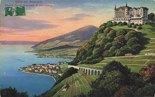 AK / Ansichtskarte  Glion__VD Grand Hotel Bellevue et Belvédère Lac Léman