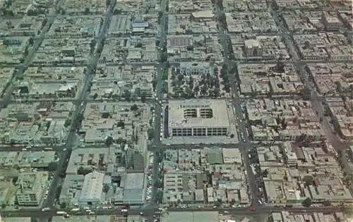 AK / Ansichtskarte 73988966 Torreon_Coahuila_de_Zaragoza_Mexico Centro Palacio Federal y Presidencia Municipal vista aérea