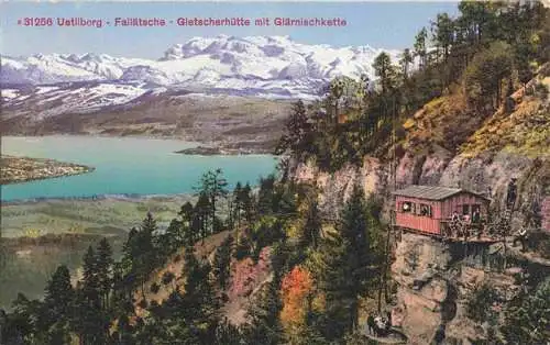 AK / Ansichtskarte  Uetliberg_uetliberg_ZH Fallaetsche Gletscherhuette mit Glaernischkette