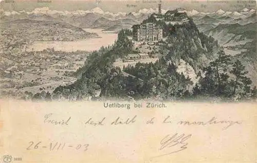 AK / Ansichtskarte  Uetliberg_uetliberg_ZH Panorama Litho