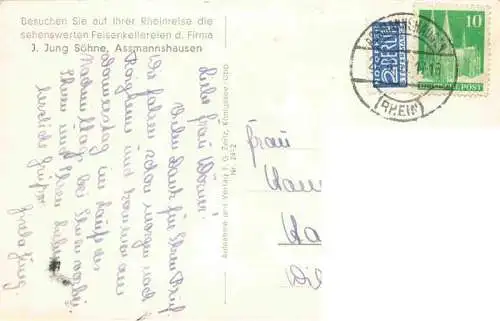 AK / Ansichtskarte  AssMANNSHAUSEN_Rhein Kellereien der Firma J. Jung Soehne