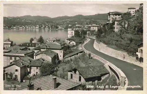 AK / Ansichtskarte  Castagnola_Lago_di_Lugano Panorama