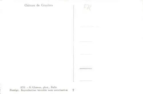 AK / Ansichtskarte  Gruyeres__Gruyere_Greyerz_FR Château Schloss