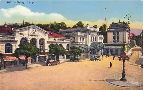 AK / Ansichtskarte  VEVEY_VD La gare Bahnhof