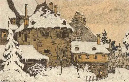 AK / Ansichtskarte  St_Gallen_SANKT_GALLEN_SG Partie beim Karlstor Kuenstlerkarte Postkarte Fuer die Jugend zur Bekaempfung der Tuberkulose bei Kindern