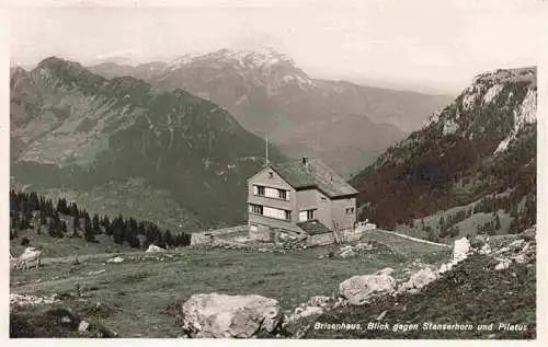AK / Ansichtskarte  Kerns_OW Brisenhaus Berghaus Blick gegen Stanserhorn und Pilatus