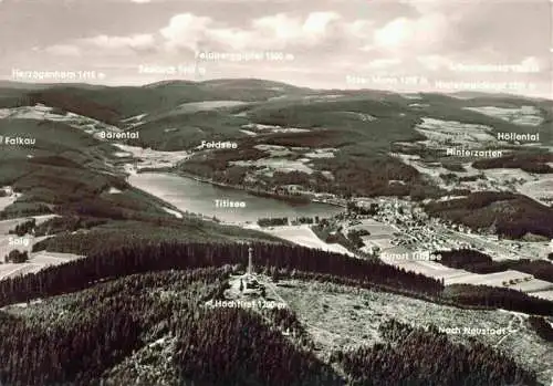 AK / Ansichtskarte  TITISEE Blick ueber den Hochfirst mit Hinterzarten und Feldberggebiet