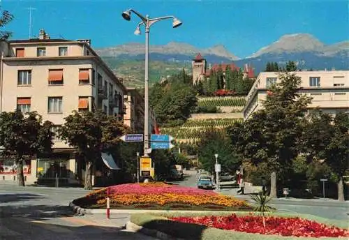 AK / Ansichtskarte  Sierre_Siders_VS Le château Mercier et la place Beaulieu
