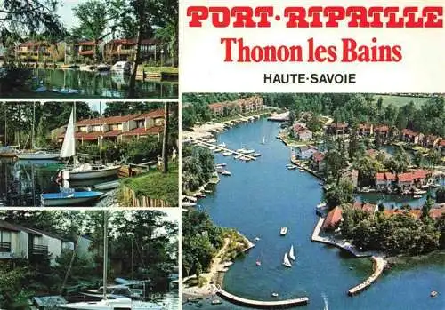 AK / Ansichtskarte  Thonon-les-Bains_74_Haute-Savoie Port Ripaille Sur la rive française du Leman Vue aerienne
