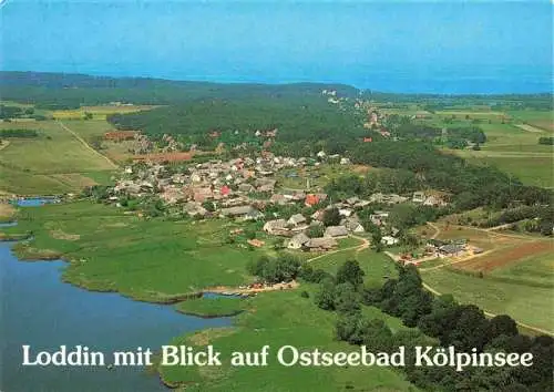 AK / Ansichtskarte 73989167 Loddin Fliegeraufnahme mit Koelpinsee
