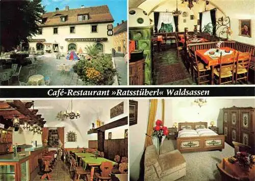 AK / Ansichtskarte  Waldsassen Cafe Restaurant Ratsstueberl Gastraeume Zimmer