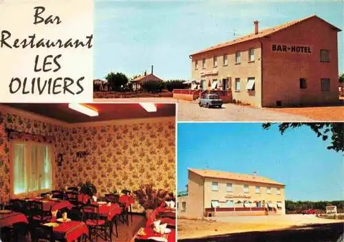 AK / Ansichtskarte  Bezouce Bar Hotel Les Oliviers Restaurant