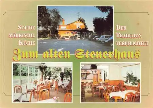 AK / Ansichtskarte 73989201 Strausberg_Brandenburg Gasthaus Zum alten Steuerhaus Gastraeume