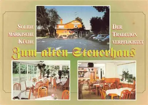 AK / Ansichtskarte  Strausberg_Brandenburg Gasthaus Zum alten Steuerhaus Gastraeume