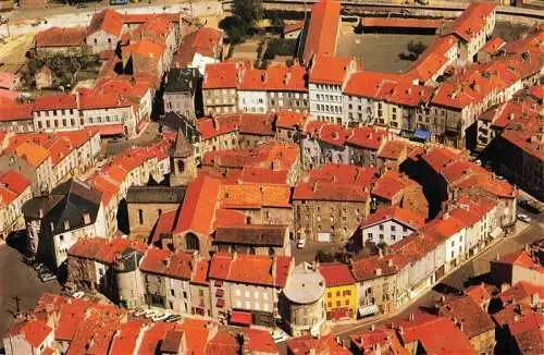 AK / Ansichtskarte  Langogne Vue aerienne sur le centre ville