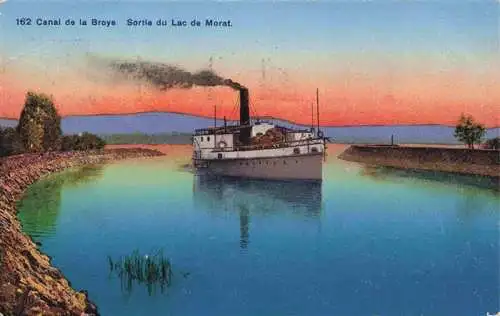 AK / Ansichtskarte  Broye_Canal_de_Praz_Vully_FR Sortie du Lac de Morat
