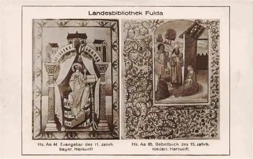 AK / Ansichtskarte  FULDA Evangeliar des 11 Jhdt bayer Herkunft und Gebetbuch des 15 Jhdt niederl Herkunft