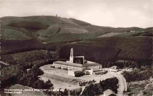 AK / Ansichtskarte  Hohe_Bracht_Lennestadt_NRW Missionshaus Maria Koenigin mit der Hohen Bracht Fliegeraufnahme