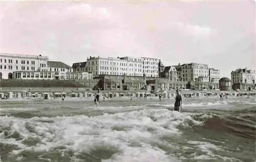 AK / Ansichtskarte  Borkum_Nordseebad Strandpartie Strandhotels