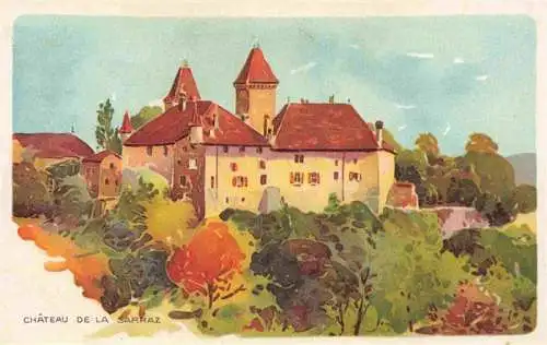 AK / Ansichtskarte  Sarraz_La_Sarraz_Cossonay_VD Château Schloss Kuenstlerkarte