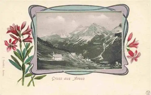 AK / Ansichtskarte  AROSA_GR Panorama Bilderrahmen