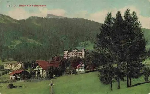 AK / Ansichtskarte  Villars__Chesieres_VD Panorama et le Chamossaire