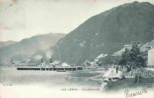 AK / Ansichtskarte  Villeneuve__Lac_Leman_VD Uferpartie am Genfersee