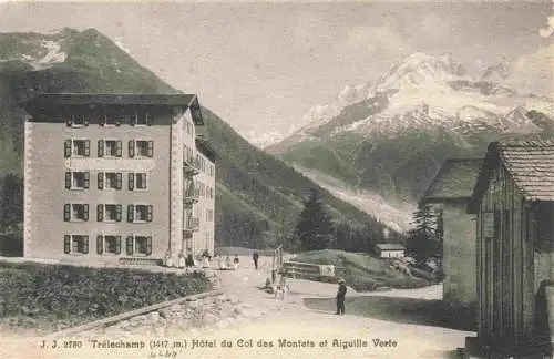 AK / Ansichtskarte  Trelechamp_74_Haute-Savoie Hôtel du Col des Montets et Aiguille Verte Alpes