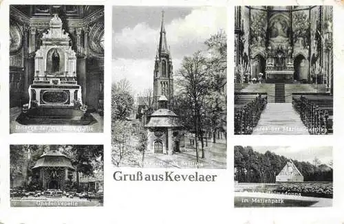 AK / Ansichtskarte 73989345 Kevelaer Gnadenkapelle Inneres Basilika Inneres Marienpark