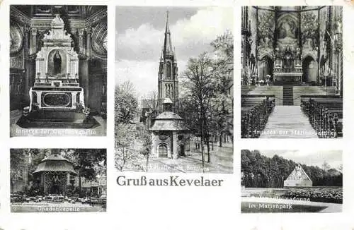 AK / Ansichtskarte  Kevelaer Gnadenkapelle Inneres Basilika Inneres Marienpark