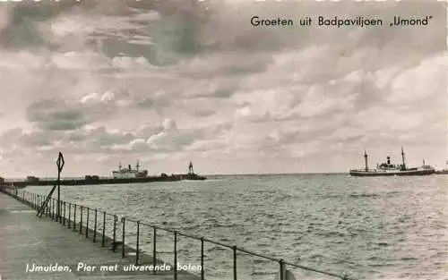 AK / Ansichtskarte  Ijmuiden_Ymuiden_NL Pier met uitvarende boten