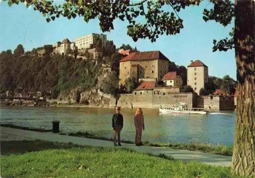 AK / Ansichtskarte  PAssAU Blick auf Ober und Niederhaus