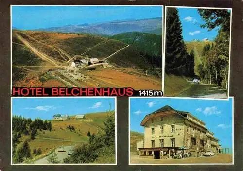 AK / Ansichtskarte 73989384 Schoenau_Schwarzwald Fliegeraufnahme mit Hotel Belchenhaus Waldstrasse Panorama