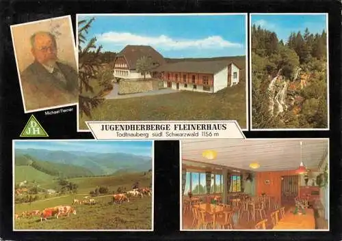 AK / Ansichtskarte  Todtnauberg Portrait Michael Kleiner Jugendherberge Fleinerhaus Wasserfall Panorama Gastraum