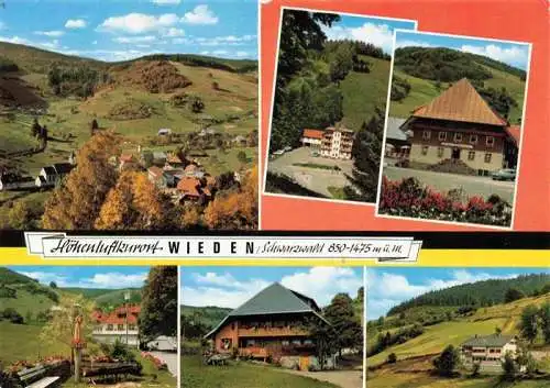 AK / Ansichtskarte 73989401 Wieden__Schwarzwald_BW Panorama Gasthof zum Hirschen Teilansichten