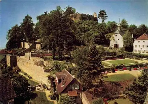 AK / Ansichtskarte  Lindenfels_Odenwald Kurgarten und Burgruine