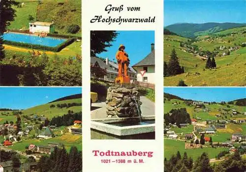 AK / Ansichtskarte  Todtnauberg Schwimmbad Panorama Brunnen