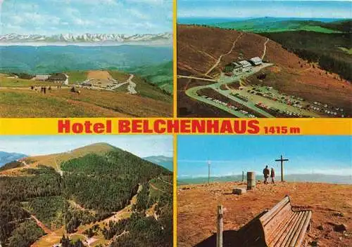 AK / Ansichtskarte 73989431 Wieden__Schwarzwald_BW Berghotel Wiedener Eck Hotel Belchenhaus Panorama Fliegeraufnahmen