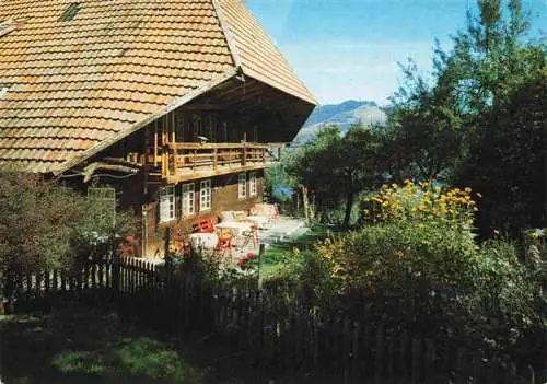 AK / Ansichtskarte 73989450 Froehnd_Schwarzwald Pension Cafe Haus Hirtenbrunnen