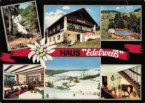 AK / Ansichtskarte  Todtnauberg Wasserfall Haus Edelweiss Freibad Gastraeume Panorama