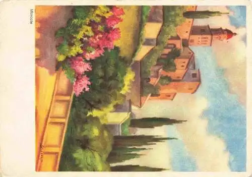 AK / Ansichtskarte  Morcote_Lago_di_Lugano_TI Motiv Kuenstlerkarte