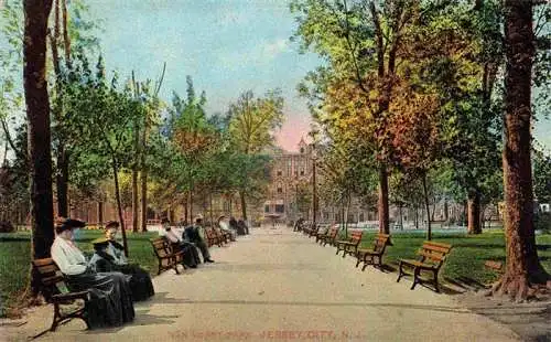 AK / Ansichtskarte  Jersey_City_New_Jersey_USA Van Vorst Park