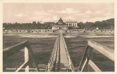 AK / Ansichtskarte  Timmendorfer_Strand_Timmendorferstrand_Timmendorf Seebruecke Strand Hotel