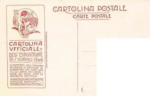 AK / Ansichtskarte  MILANO_Mailand_IT Esposizione di Milano 1906 Previdenza Cartolina Officiale