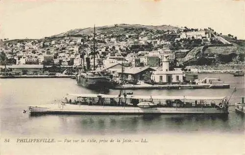 AK / Ansichtskarte  Philippeville_Algerie Vue sur la ville prise de la jetée