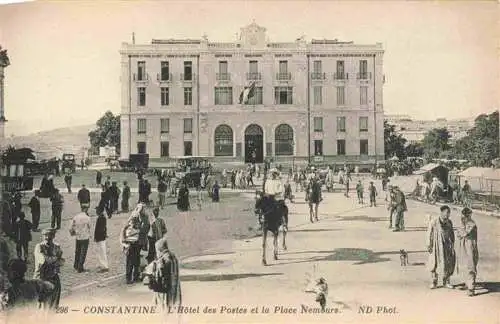 AK / Ansichtskarte  Constantine_Algerie Hôtel des Postes et la Place Nemours