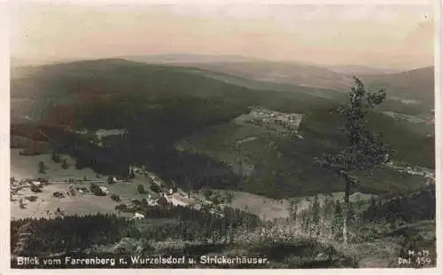 AK / Ansichtskarte  Wurzelsdorf_Isergebirge_Korenov_CZ Panorama Blick vom Farrenberg Strickerhaeuser