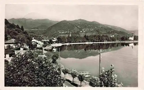 AK / Ansichtskarte  Caslano_Lugano_TI Panorama